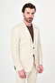 Textured Slim Fit Mono Collar Men's Jacket with Pocket Beige - 41500.26Y - 6