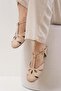 Lotus Skin Color Laser Cut Sandals - 3