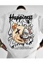 A Quality Men's Premium Happiness Oversize T-Shirt - 2