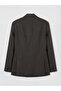 Brown standard fit men's linen blazer jacket from güli̇s store - 2