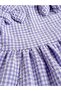 Hat and Straps Plaid Summer Girl's Dress - 5