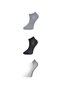 Glb-Stl41414 Black Gray and White Women's Ankle Socks 3 Pairs - 2