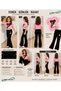 Summer Black Spanish Flared Pants and T-Shirt, Children's Girls' Set with Bun Hair Panther Belt Print Design - 2