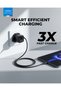 BTC-42 30W GaN USB + USB-C Wall Fast Charger with 60W Type-C Cable – Dual Port PD Fast Charging Adapter - Black - 3