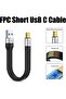 Short USB C Cable 5.3inch, USB A to USB C 60W Fast Charging Cable, Support 10 Gbps Data Sync, 3A Fast Charging, FPC Design for SSD, Power Bank, Android Auto, Laptop, Tablet, Phone (C - A) - 4