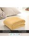 All Season Lightweight Flannel Blanket King Size 200x230cm, 220GSM Silky Soft Fluffy Blanket, Khaki - 6