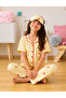 Girl's Cotton Cherry Print Sleep Band Summer Short-Sleeved Pajama Set - 2