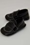 Baby Boy Saraçlı Booties Shoes, Size 18-19, Black - 2