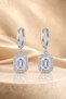 Stainless Steel Zircon Stone Baguette Earrings - Anti-Allergic Luxury Design - 3