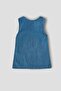 Popees Baby Girls Denim Sleeveless Dress with Heart Pockets |Soft Cotton Denim Outfit (3–36 Months) - 2
