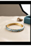 Ethnic Patterned Enamel Cuff Bracelet - 4