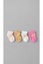 Set of 3 Organic Cotton Girls' Teddy Bear Patterned Booties Socks - Washable and Natural Cotton - 4