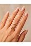 Serpina Inlaid Zircon Stone Spiral Adjustable Ring - 2