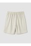 Lcw Everyday Gray Women's Pleated Shorts with Elastic Waist - 6