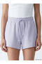 Two Mt Shop Quality Lcw Vision Lilac Women's Shorts with Elastic Waist - 3