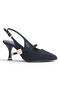 Alens A9 Black Satin Women's 9 cm Heeled Shoes - 2