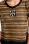 Colorful Perforated Woven Blouse - 4