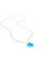 Starfish Women's Necklace, 925 Sterling Silver, Beaded Pendant Necklace, with Opal, Handmade Adjustable Jewelry - 2