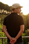 Men's Buttoned Loose Black Polo Collar T-Shirt - 6