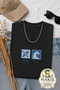 Ocean Club Embroidered Black Oversize Unisex T-Shirt 30/1 Regular Fabric