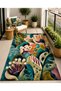 Sdt Fish Theme Patterned Modern Woven Base Decorative Carpet Mosso3425 - 3