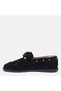 Large Size Women's Genuine Leather Suede Loafer 41-42-43-44-Black Suede - 6