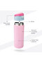 Sparkle Bento Lunch Box w/ SipSwitch Insulated Water Bottle 720ml | Tritan Leakproof Meal Box – Blush - 5