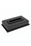 Black Wooden Tissue Box — Islamic Geometric Pattern | 23×12 cm