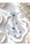 Butterfly Detailed Pearl Phone Charm & Phone Strap – Luxurious Blue and White Design - 3