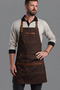 Barista Waiter Apron – Professional Cafe Apron with Leather Straps - 2