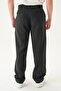 Elastic Waist Hidden Button Fabric |   Baggy Men's Trousers - 4