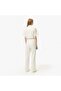 Women's Classic Fit Short Sleeve White Jumpsuit - 2
