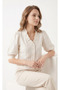 Embroidered Ruffle Collar Shirt - 5