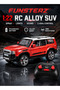 1:22 RC Toyota Prado Alloy SUV Car with Spray, LED Lights, Sound, 2.4GHz Remote, Rechargeable Battery, Opening Doors, Die-Cast Toy Vehicle for Kids Boys Girls