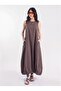 Elegant Zero Sleeve Balloon Dress - 2