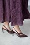 Alba Women's Heeled Fabric Shoes Brown