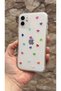 iPhone 11 Compatible Colorful Mini Heart Patterned Transparent Shock-Absorbing Clear Case with Camera Protection - 4