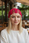 Knitted Bohemian Starfish Detailed Mesh Bandana, Beanie, Hat - 4