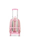 16.5” School Backpack w/ 4-Wheel Trolley–Lightweight Laptop School Bag Set, Blush Rush Pink - 3