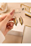 Elegance Multicolor Steel Hoop Earrings – Gold Silver Patterned Women's Earrings