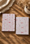 Pink Bow Soft Pink Themed Double Unlined Notebook Set - 2