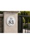 Apartment-Villa-Garden - Door Number 20X20Cm Outdoor (Customizable) White Floor