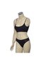 Glb-Stl41414 Padded Strapless Half Athlete Bustier Panties Set Black - 2