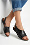 Black Women's Minimalist Sandals Stylish and Comfortable Open Toe Shoes - 2