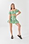 Tropical Patterned 2-Piece Mini Skirt Set - Summer Vacation Beach Dress Occasion Product