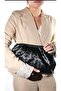 Botega Weave Pattern Clutch Black Hand and Shoulder Bag - 2