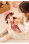 Soft Plush Girl Doll with Flower Hat & Lace Dress 45cm – Stuffed Toy in Pink, Purple & Blue - 2