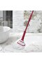 Squeeze Mop for Floor Cleaning, Self-Wringing, Adjustable Long Handle, Flat Cotton, Red & White - 6
