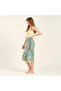 Gaya Green Poplin Skirt - 2