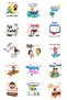 20Pcs Happy Holidays, Summer Holiday Gift Package (Polka Dot Paper Bag (11X20Cm), 30 Pieces of 4cm Stickers) - 2